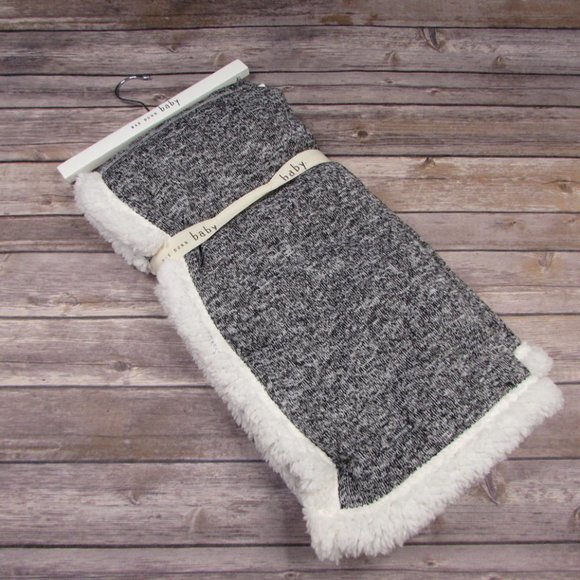 Rae Dunn Other Rae Dunn Baby Blessed Knit Sherpa Plush Baby Blanket
